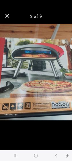 12" portable rotating gas pizza oven