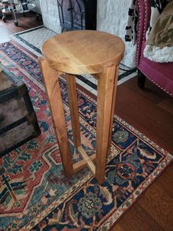 Wood plant stand night stand end table