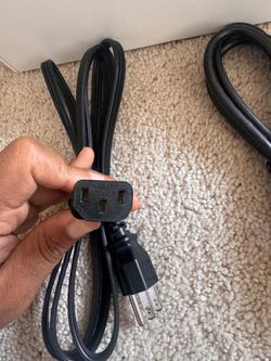 12 three (3)-prong AC power cords