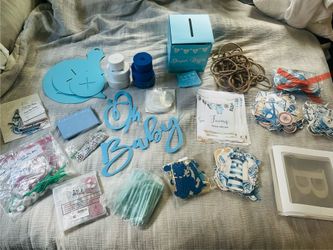 “Ahoy it’s a Boy” theme baby shower decorations