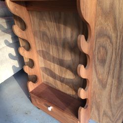 FREE - Wooden Gun Rack With Small Drawer 
