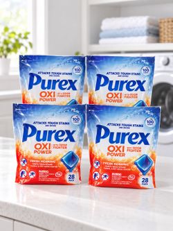 Purex Oxi Power Fresh Morning Laundry Pacs 4-Pack