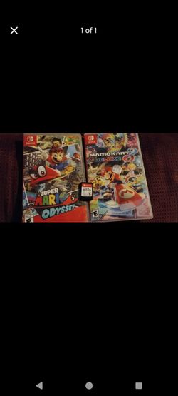 3 games, Super Smash bros, Mario Kart 8 Deluxe, and Super Mario Odyssey