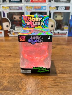 100% Authentic Schylling Needoh Pink Jello Squish Squishy
