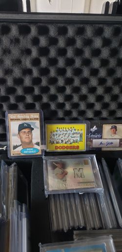 Vintage Dodgers Lot Don Drysdale Duke Snider Eric Stults 1966 Dodgers Team Card