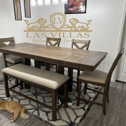 Dining Set  4 Chairs Bench New 