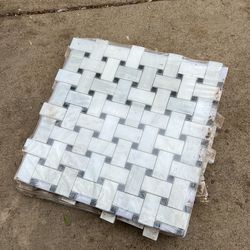 arabescato basketweave Marble