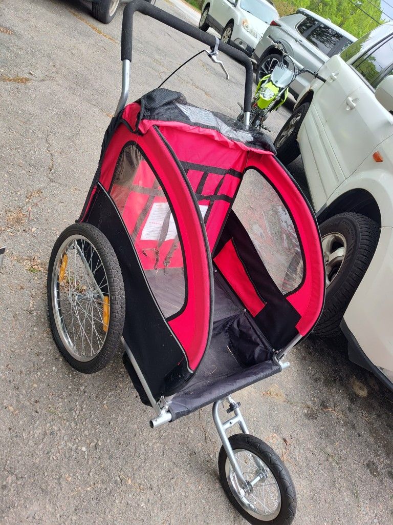 Two Person Stroller With Bike Hitch
