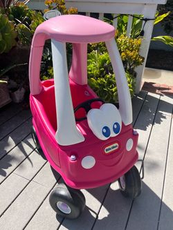 Pink Little Tikes Princess Cozy Coupe - Fully Assembled Indoor Car