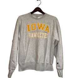 Iowa Hawkeyes 90s Vintage Champion Reverse Weave Crewneck Sweatshirt Mens Size:S