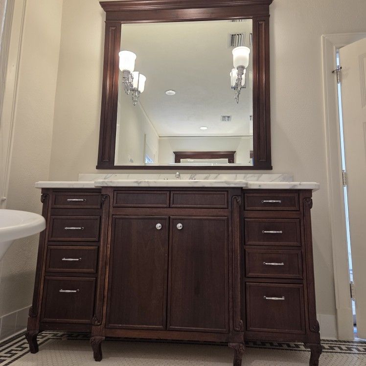 Dark Brown Bath Vanity