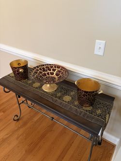 Beautiful Italian Pedestal Bowl And Buckets