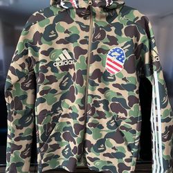 BAPE x adidas SB shark Hoodie “Green”