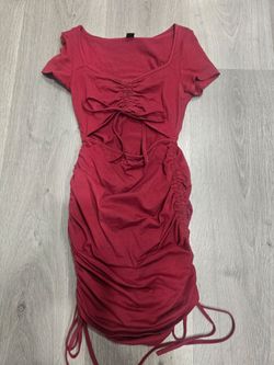 Like new red dress with belly opening sexy size small