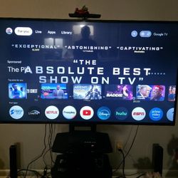 Fairly Used 65 Inches PHILIPS GOOGLE TV along With Its 2leg Stands