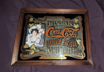 Vintage Coca-Cola Mirror Sign