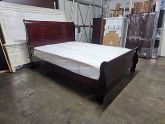 Queen bed and mattress