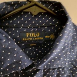 Polo RALPH LAUREN SIZE MED  DOT SHIRT