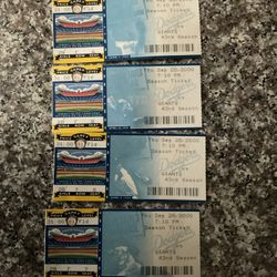 4 DODGERS Vs Giants Sept. 28, 2000 / Tickets Giants-5 Dodgers-3