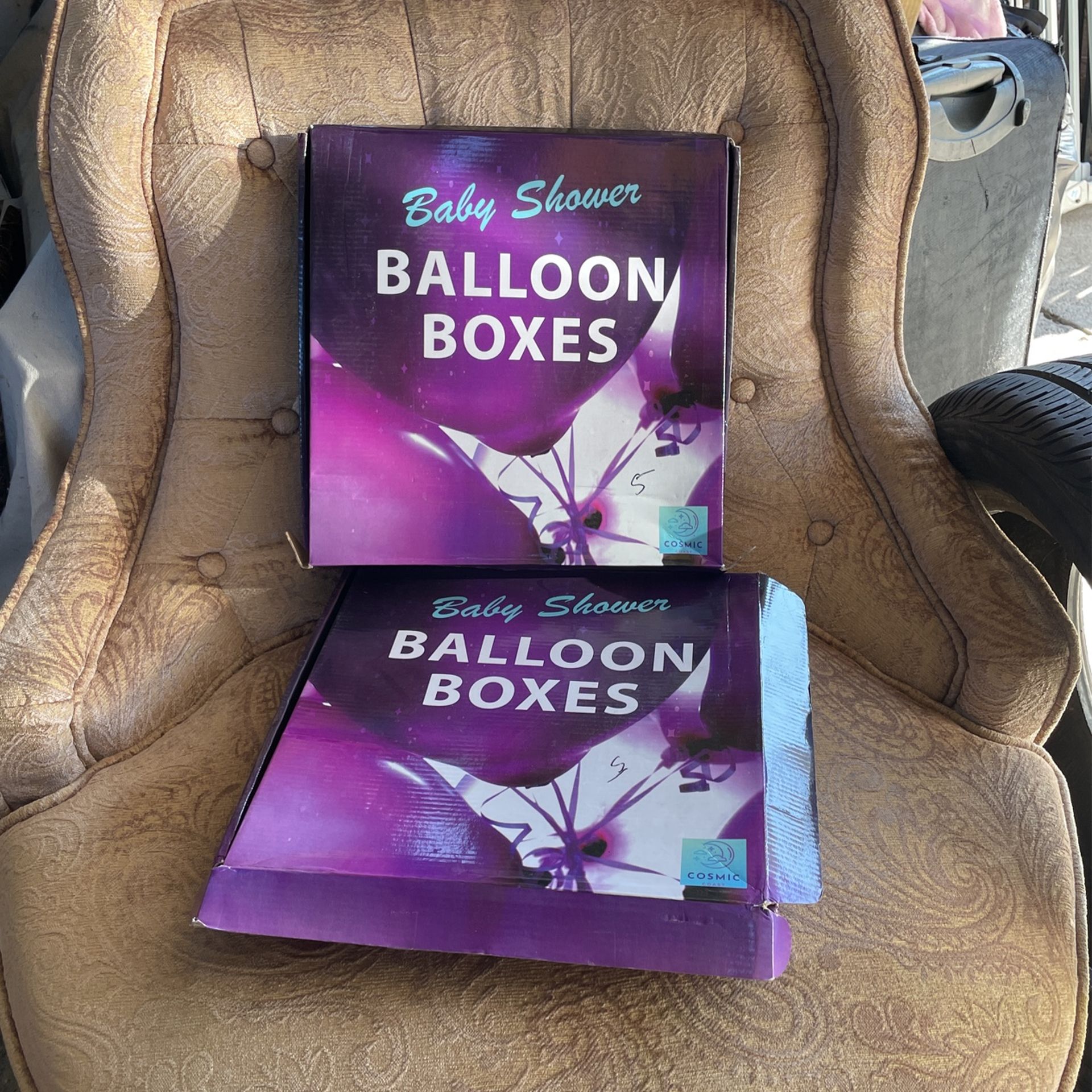 2 Baby Shower BALLOON BOXES