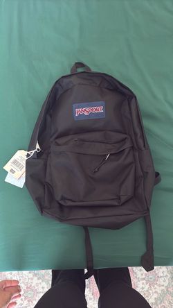 JanSport Black Backpack with Tags