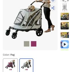 Pet Stroller Pet Gear Large Dog - No Zip - Pets Up To 150 Lbs. 