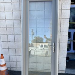 Marvin integrity Left handed Inswing French Door,  Tan Exterior, Unfinished Pine Interior, Brushed Chrome Multi-Point Lock, RO Size= 31 5/16 x 82 1/2