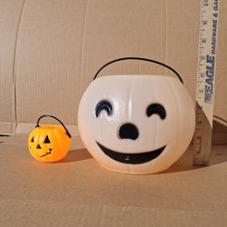 Vintage 1987 Burger King Pepsi Blow Mold Halloween Bucket