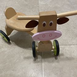 4 Wheel walker Cow Marie Beech Wood 
