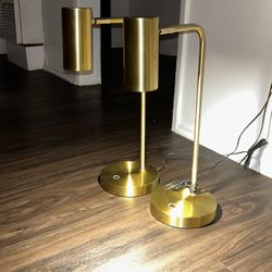 Gold Desk/ Table Lamps 
