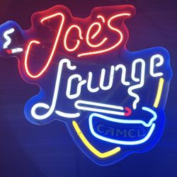Vintage RARE Camel Joe’s Lounge Lighted Neon Sign
