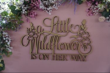 baby shower wooden sign