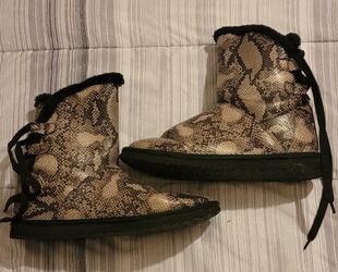 Snake Print Booties