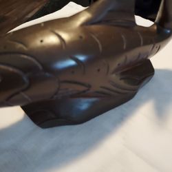 Genuine Vtg Mahogany Wood Hand Carved Fish