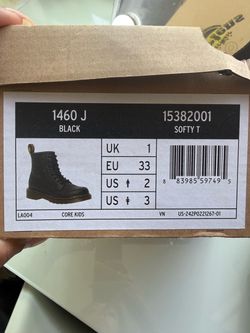Dr. Martens Kids' 1460 Softy T Leather Lace-Up Boot
