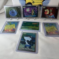 2025 Sponge Bob Topps Chrome set of 7