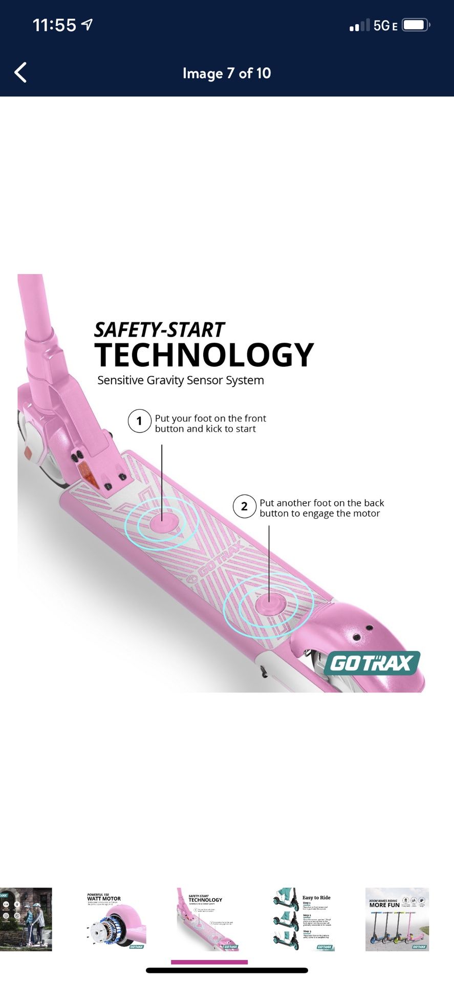 GOTRAX XOOM Electric Scooter with 6inch Wheels