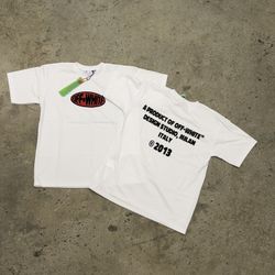 Off White Tee With Rhinestones 