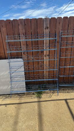 4 Metal Comic Book Display Racks