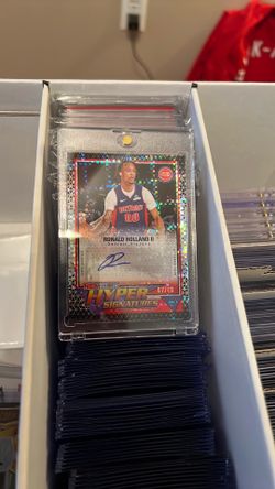 Ronald Holland ll NBA hoops basketball Detroit Pistons hyper  signatures serial number #7/10