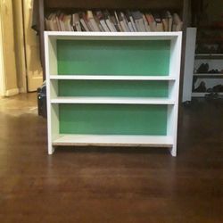 Mini Shelf Green And White Two-tone