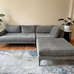 Midcentury West Elm Sofa- Sell 1PM.. Delivery Available!