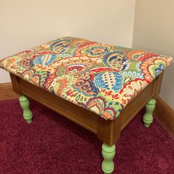 Decorative Stool/Sewing Box - w/storage compartment