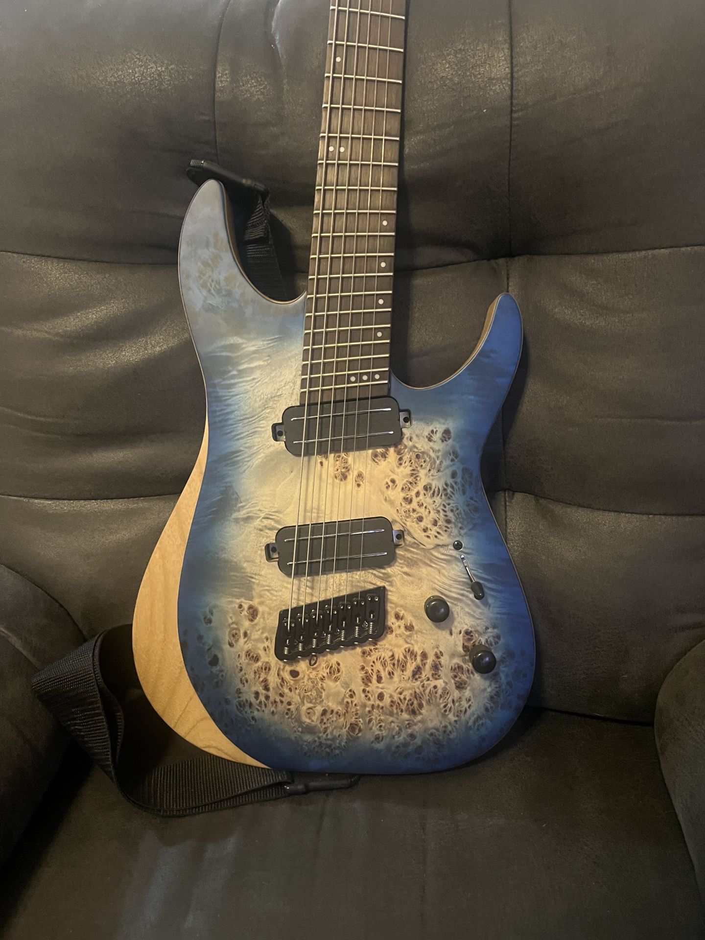 Schecter Reaper-7 Multiscale-Satin Sky Burst