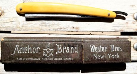 Anchor Brand Straight Razor by Wester Bros