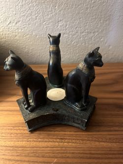 Egyptian Cat Tea Light Holder