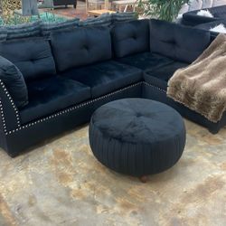 black  sofa couch 