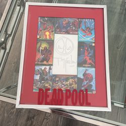signed  Deadpool Artist With The Art, And All The Cards
