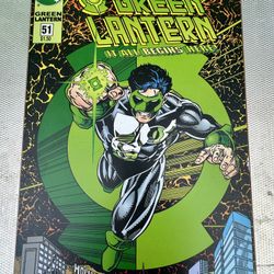 Green Lantern #51 - 1st appearance of Kyle Rayner's new costume.