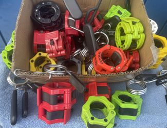 … Weightlifting Bar Collars - Big Selection … A Must Have For The Muscle Head In The Family … Various Types / Kinds ( Low Price )